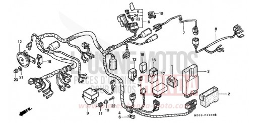 WIRE HARNESS GL1500CV de 1997